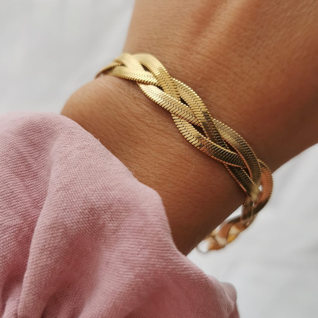 Triple twist bracelet
