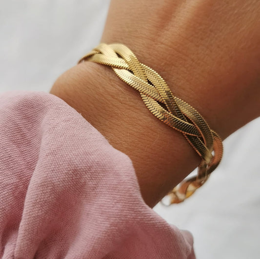 Triple twist bracelet