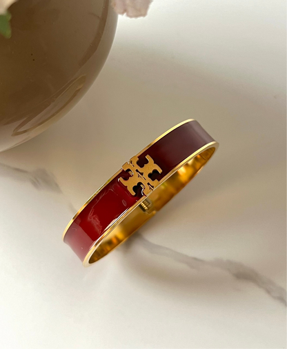 Gold plated bracelet in stainless steel